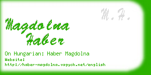 magdolna haber business card